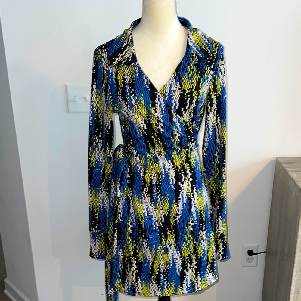 Multicolor Wrap Dress